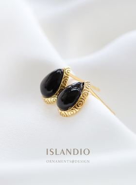 islandio天然黑玛瑙欧式职场通勤