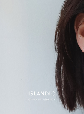 ISLANDIO帕拉伊巴纯银宝石女耳钉