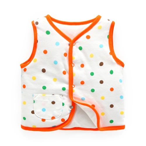 Детский жилет, утепленный хлопковый бюстгальтер-топ для новорожденных подходит для мужчин и женщин, 0-3 мес.