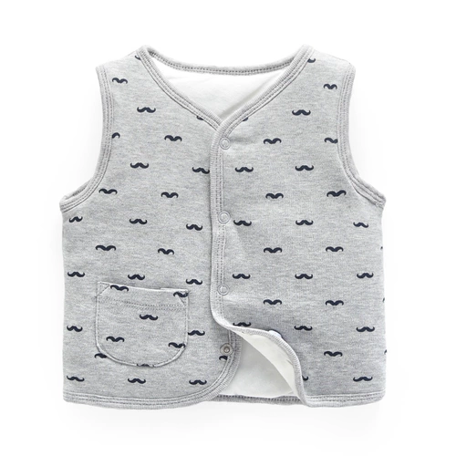 Детский жилет, утепленный хлопковый бюстгальтер-топ для новорожденных подходит для мужчин и женщин, 0-3 мес.