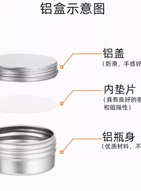 小药盒饰品收纳化妆品分装铝瓶