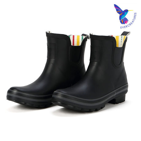 low rubber rain boots