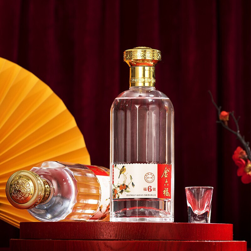 金六福酒50度福瑞6浓香型白酒整箱500ml*6瓶送礼自饮口粮食酒