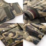 Утепленный износостойкий эластичный камуфляжный хлопковый комбинезон, увеличенная толщина, защита от ожогов