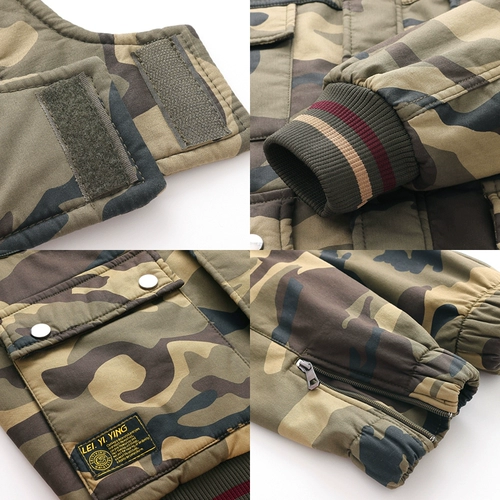 Утепленный износостойкий эластичный камуфляжный хлопковый комбинезон, увеличенная толщина, защита от ожогов