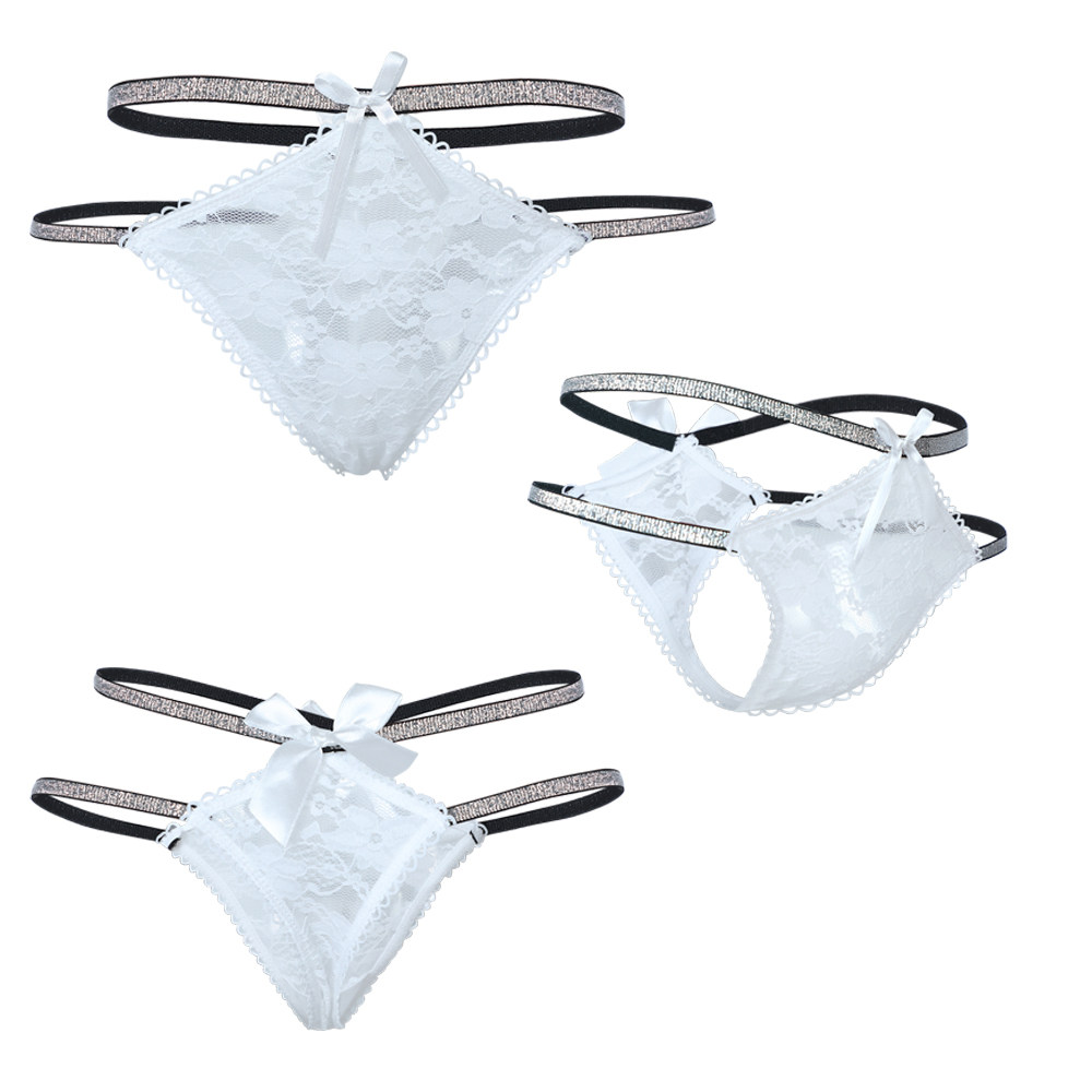 2026新款性感蕾丝网纱丁字裤女士镂空交叉双细腰带勾人诱惑T裤头,淘宝优惠券,粉丝福利购,淘宝优惠卷