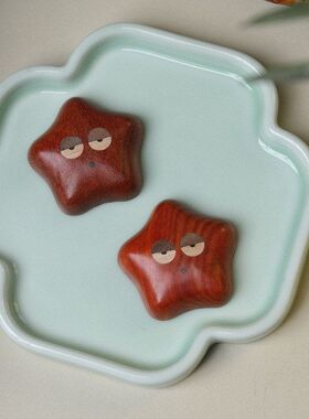 手工小星星装饰品冰箱贴木制家居