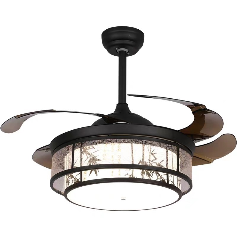 新中式餐厅吊扇灯48寸大风力隐形吊灯静音家用风扇灯客厅卧室风扇,淘宝优惠券,粉丝福利购,淘宝优惠卷