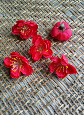 diy手工花环桃花装饰婚庆梅花