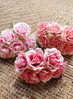 diy头饰绢花玫瑰花海大世界