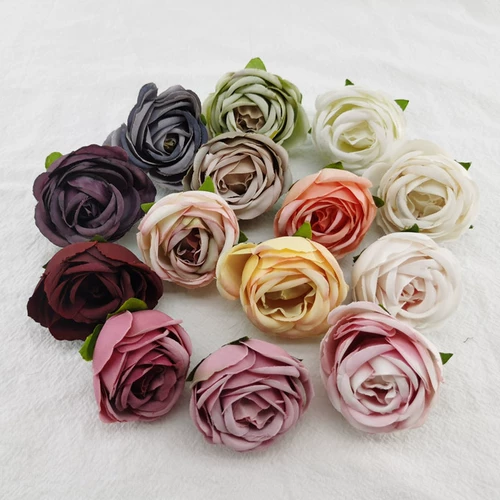 Цветок на запястье, аксессуары, DIY, в цветочек, 4см