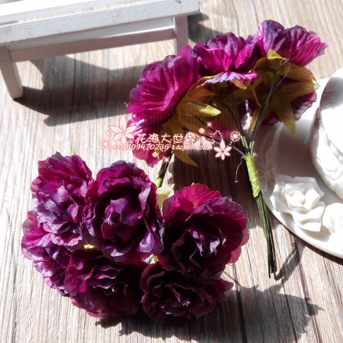 朵 6 手工制作配件花朵仿真花假花花环材料网拍道具布艺花朵一束 DIY 朵 6 手工制作配件花朵仿真花假花花环材料网拍道具布艺花朵一束 DIY