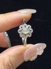 Natural Burmese A-grade white ice ring, light, luxurious and versatile, adjustable women’s living ring 814159