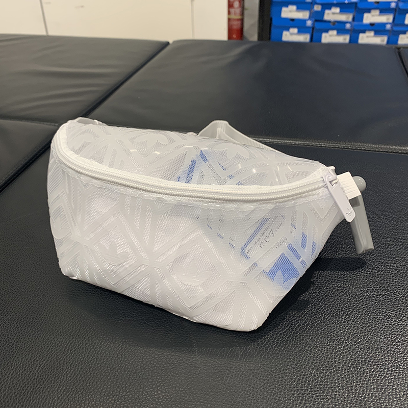 Adidas阿迪达斯包男女WAISTBAG三叶草印花斜挎包运动腰包 GN3039