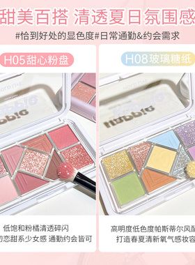 holdlive哑光珠光九色眼影盘