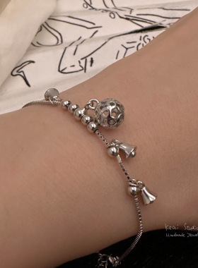 通体925纯银女冷淡风镂空设计