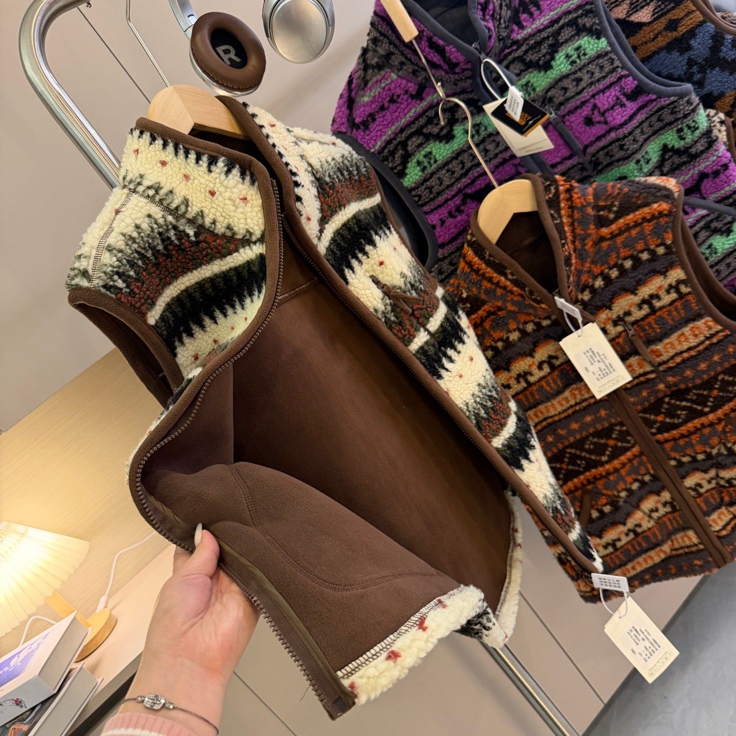 渠道牛货！费尔岛仿羊羔毛！男女双面蓄热绒加厚保暖叠穿马甲外套,淘宝优惠券,粉丝福利购,淘宝优惠卷