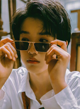 同款眼镜茶色韩版小脸太阳眼镜