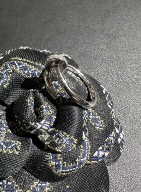 黄铜2026新款钉子开口可调节戒指女士小众设计轻奢指环高级感百搭