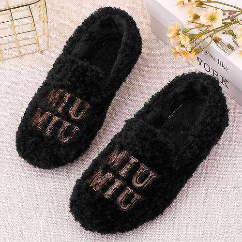 冬季新款泰迪毛加绒豆豆鞋外穿百搭加绒保暖软底防滑毛毛鞋棉鞋女 - 图2