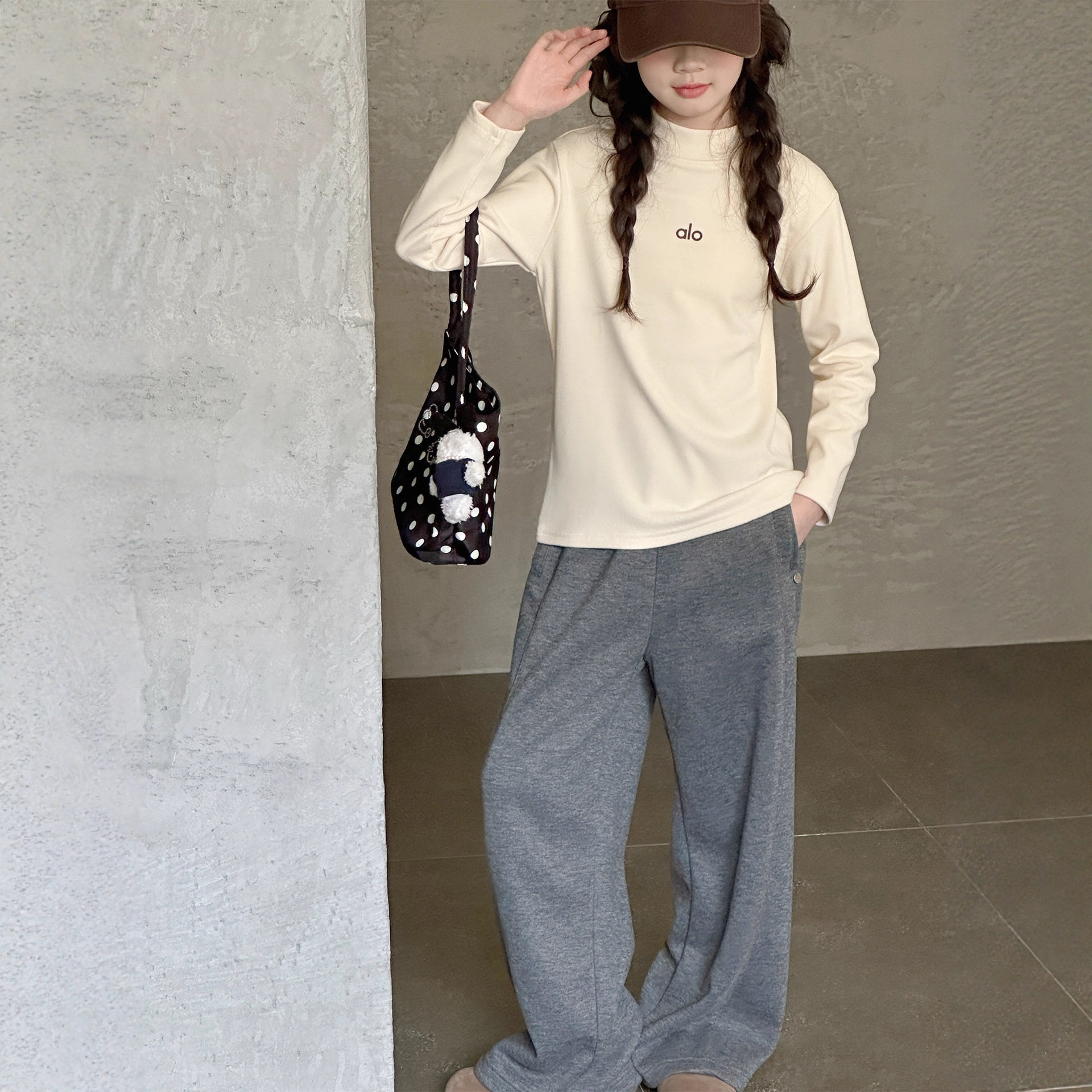 女童长袖T恤秋冬款2025新款儿童半高领上衣女大童加厚磨毛打底衫,淘宝优惠券,粉丝福利购,淘宝优惠卷