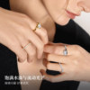 Onchic flowing water drop set ring zircon ring light luxury women's design sense of luxury to give to your girlfriend