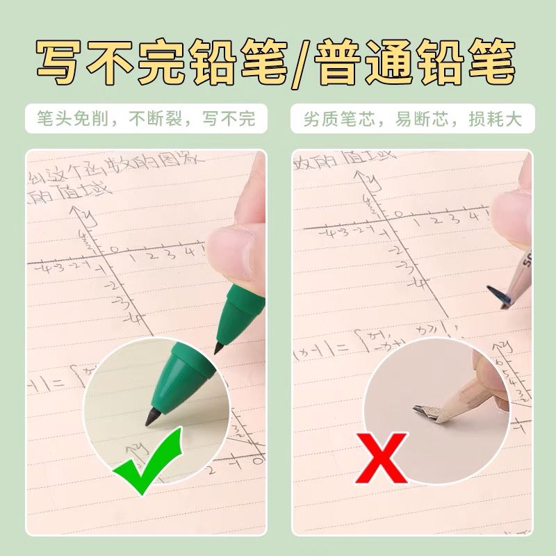 晨光不用削的铅笔用不完可爱不断黑科技永恒笔学生高颜值儿童免削-图1