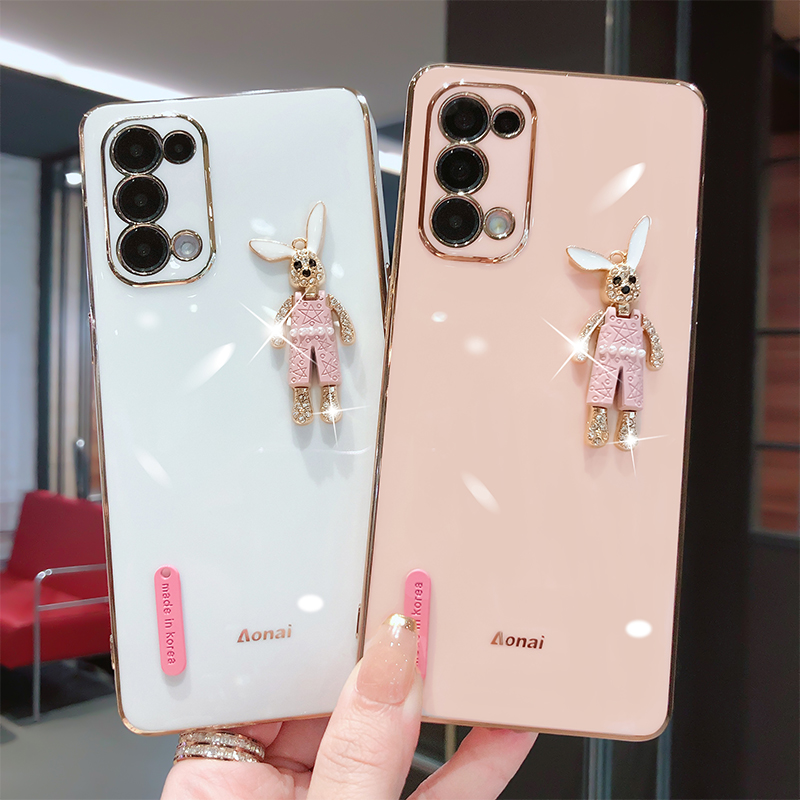 oppoReno5手机壳镜头全包reno5pro硅胶防摔软壳高档新款OPPOreno5pro可爱女款个性创意网红限量版奢华潮牌 - 图3