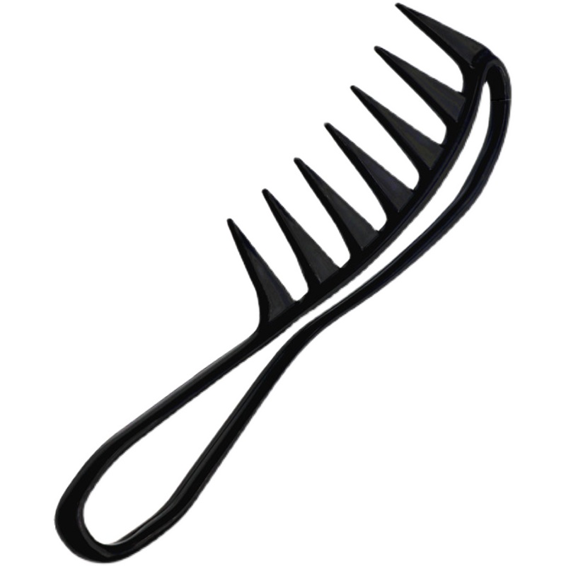 大齿梳子宽齿梳男女士复古油头背头造型专用长发卷发梳插梳纹理梳-图1