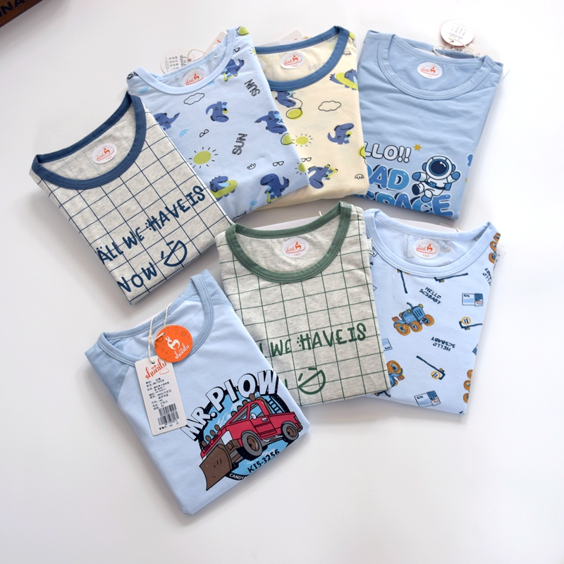 帅鹿男童莱卡棉内衣套装男宝宝中大童无骨薄款秋衣秋裤家居服睡衣,淘宝优惠券,粉丝福利购,淘宝优惠卷