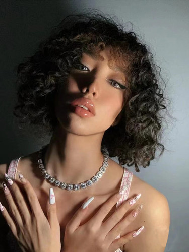 满钻冰糖项链男欧美古巴项链hiphop嘻哈说唱镶钻锆石链子情侣配饰 - 图0