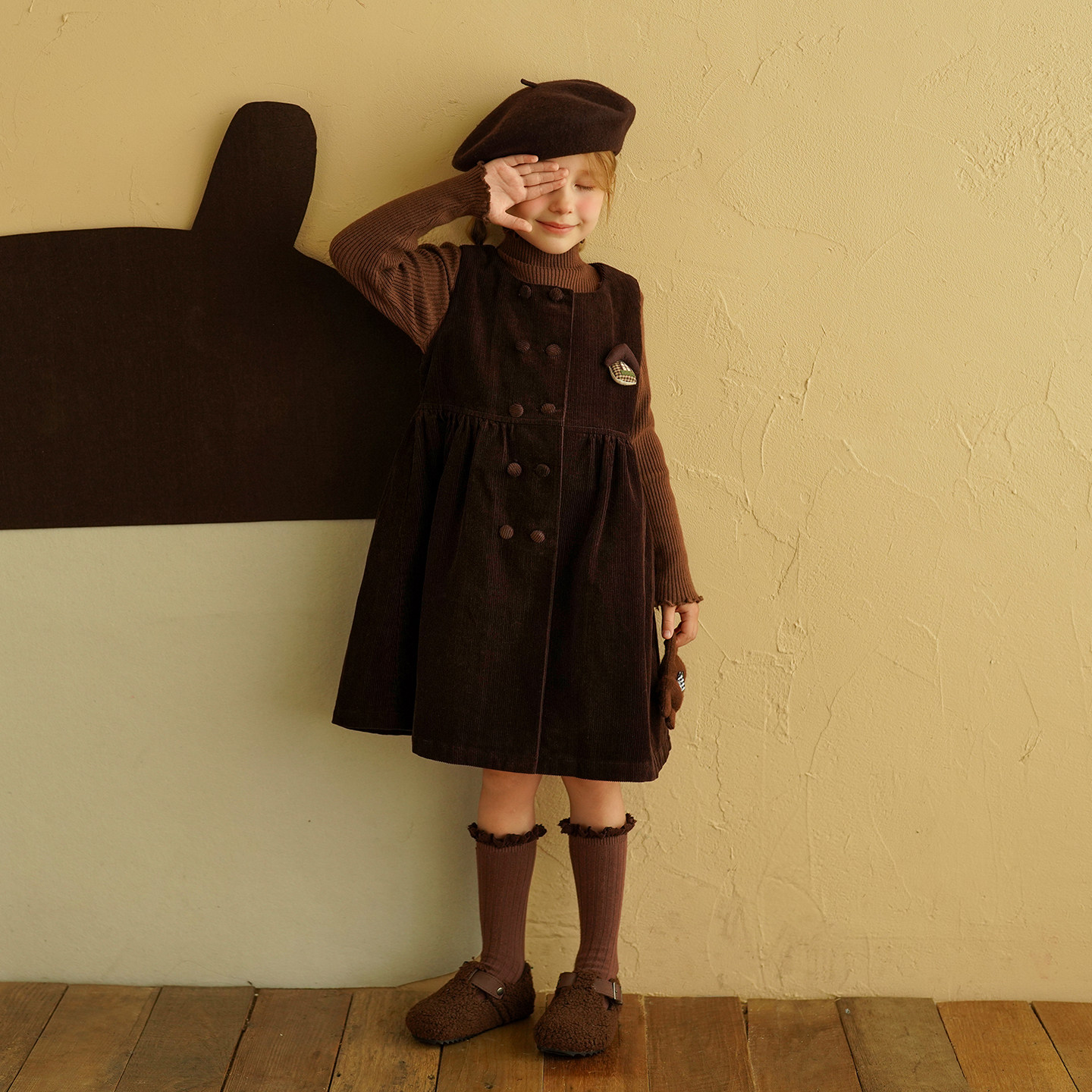 砚台家童装女童纯棉背心裙2025冬季裙子新款儿童连衣裙女宝公主裙,淘宝优惠券,粉丝福利购,淘宝优惠卷