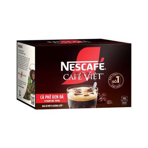 越南NESCAFE雀巢速溶黑咖啡原装正品二合一即溶苦冰咖啡粉饮品 - 图3