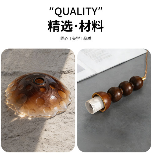 餐厅吊灯中古风法式复古吧台玄关过道小吊灯美式简约背景墙装饰灯 - 图1