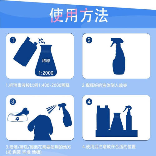 x5消毒液宠物猫瘟猫藓狗狗猫咪专用家用除臭剂喷雾消毒杀菌去尿味 - 图2