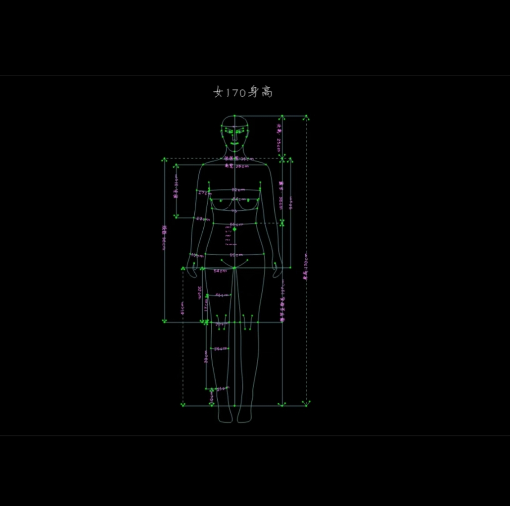 男人/女人/儿童/人体ET模板模特prj格式文件人体原型纸样框架套版 - 图0