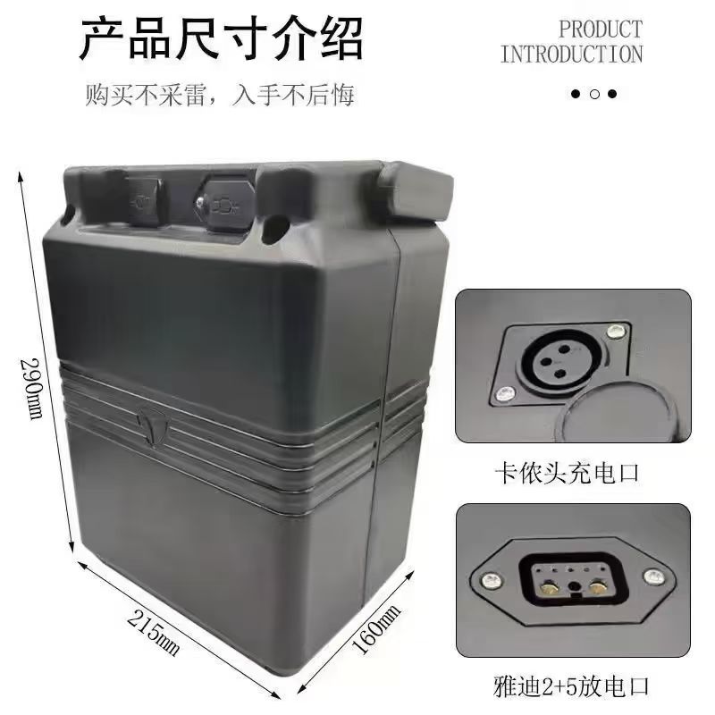 国标雅迪通用款13串锂电池48v电动车20ah12ah保险承保送充电器 - 图0