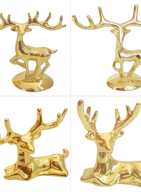 锌合金欧式麋鹿拍摄工艺品壶钮
