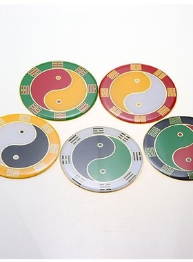 红人馆烤漆镀金三元两元太极后天八卦室内摆件墙贴万字符补角牌