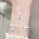 Safe and smooth chalcedony safety buckle necklace