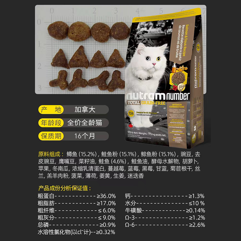 加拿大进口官方纽顿猫粮t24全价成猫幼猫T34奶糕旗舰店T22试用装 - 图1