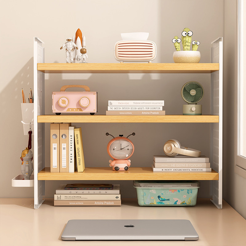 洞洞板桌面置物架宿舍桌上书架家用学习书桌办公桌多层收纳展示架,淘宝优惠券,粉丝福利购,淘宝优惠卷