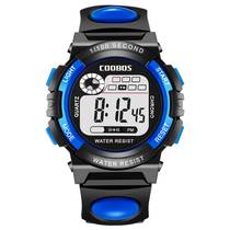 Cool Baoshi Childrens watch Seven-color luminous male and female waterproof multifunctional electronic form 0118