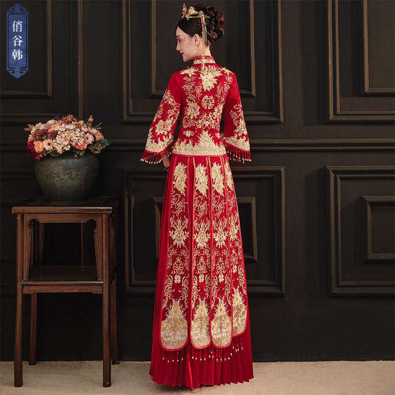 秀禾服2020新款中式新娘服结婚婚纱 俏谷韩旗袍