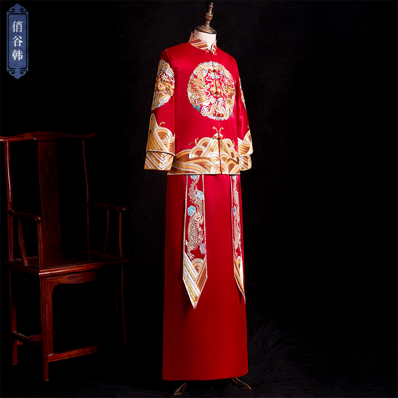 秀和服2020新款结婚唐装男敬酒服 俏谷韩民族服装