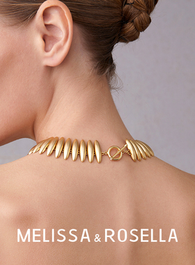 铜镀18K金女项链时尚复古夸张