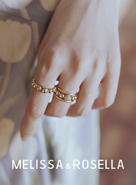 戒指锆石melissa&rosella简约