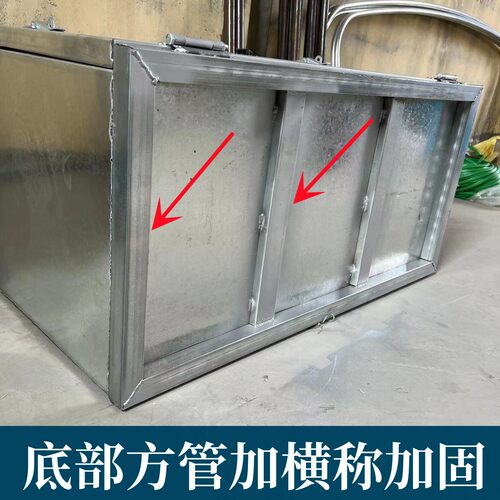 大货车半挂车镀锌白铁皮加厚工具箱镀锌杂物配件收纳定制防水铁箱 - 图1