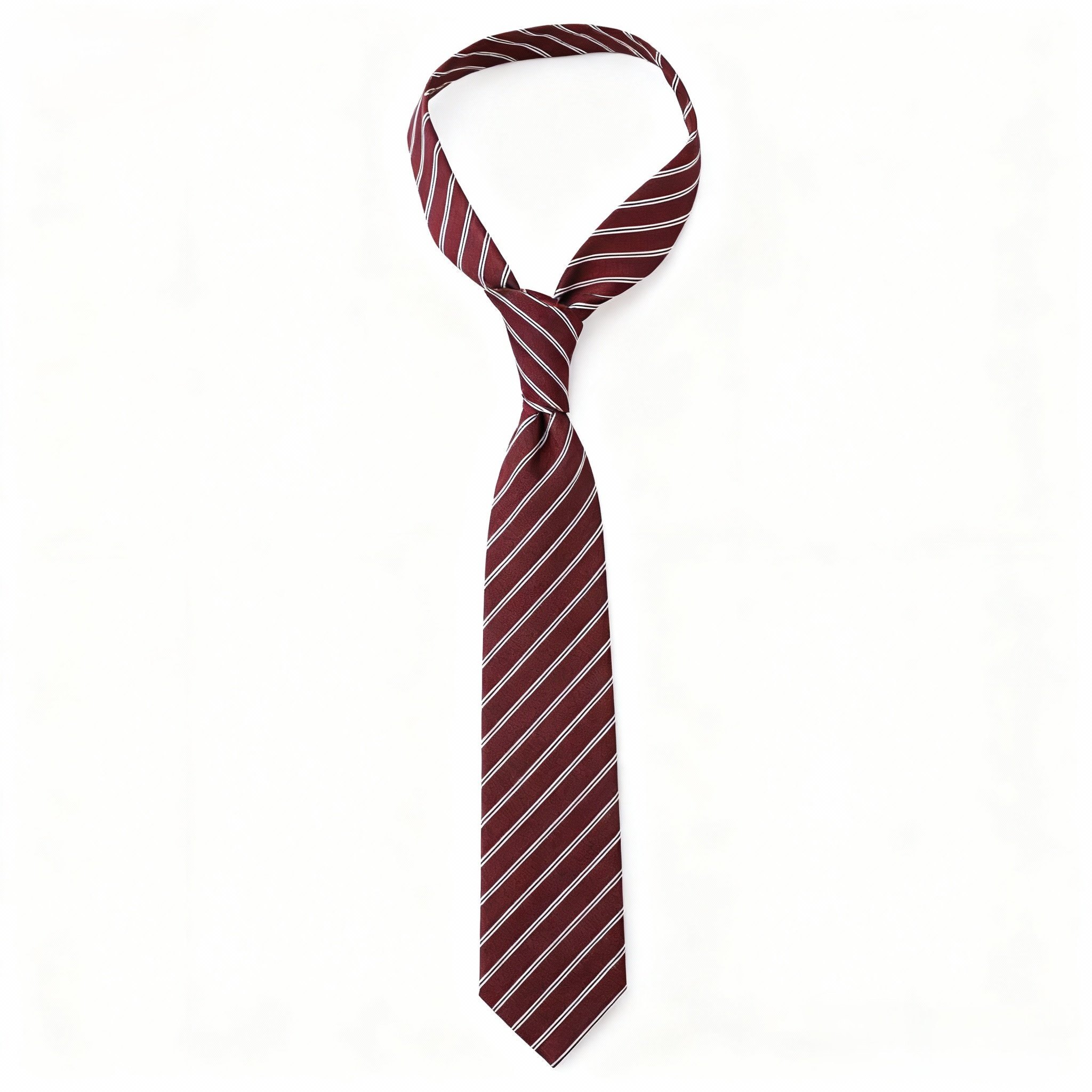 韩系暗红色条纹领带休闲百搭手打款,淘宝优惠券,粉丝福利购,淘宝优惠卷