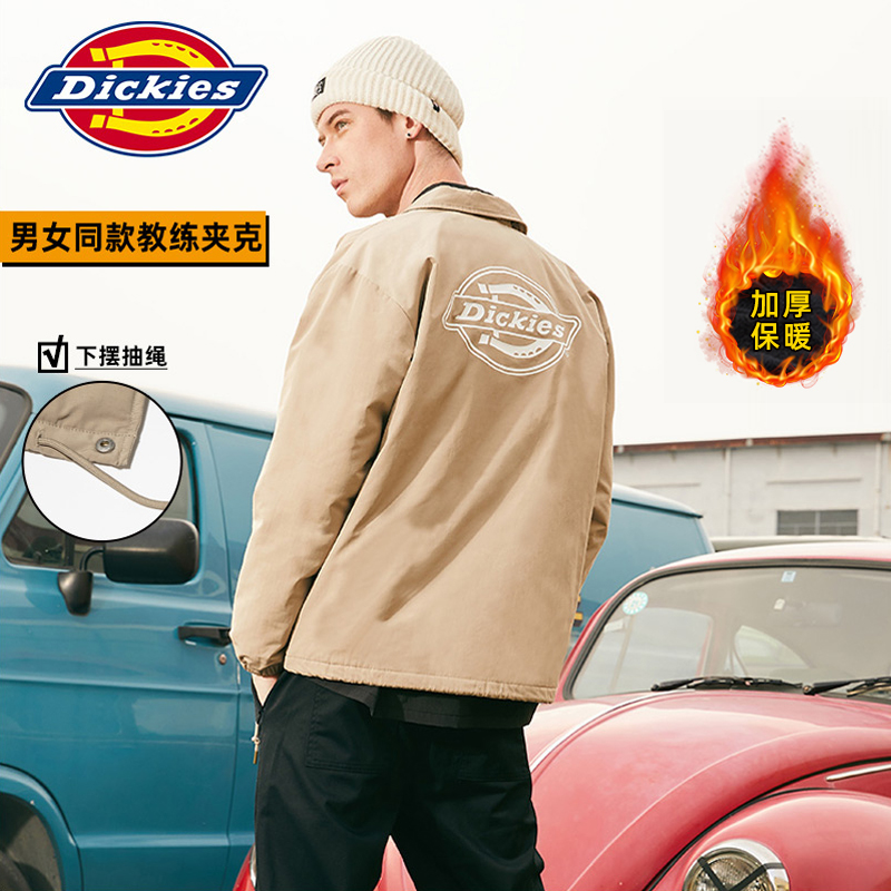 Dickies棉服厚外套男潮牌情侣大logo迪克斯冬装保暖防风教练夹克